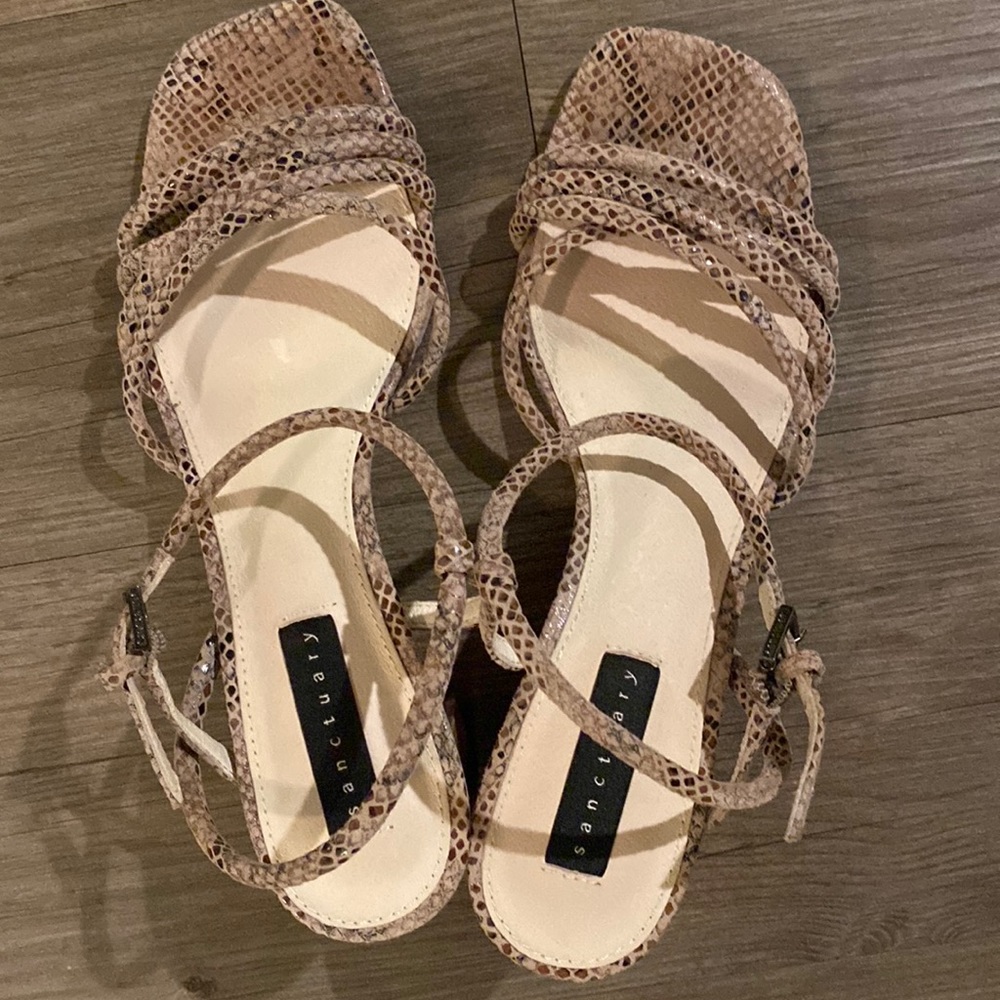 Sanctuary animal print heels